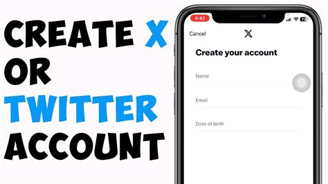 How to sign up for X and create a new X account.